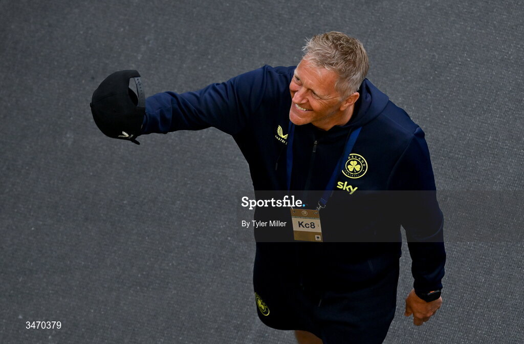 28 May 2026; Republic of Ireland head coach Heimir Hallgrimsson before the international friendly match between Republic of Ireland and Qatar at the Aviva Stadium in Dublin. Photo by Tyler Miller/Sportsfile