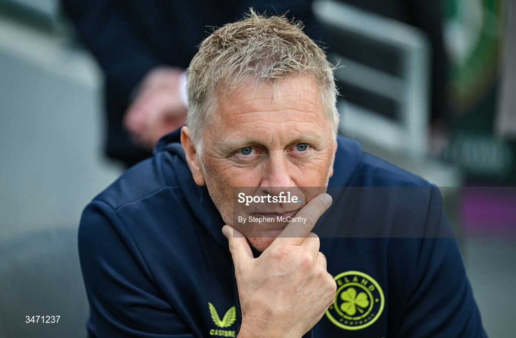28 May 2026; Head coach Heimir Hallgrimsson before the international friendly match between Republic of Ireland and Qatar at the Aviva Stadium in Dublin. Photo by Stephen McCarthy/Sportsfile