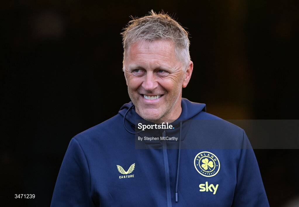 28 May 2026; Head coach Heimir Hallgrimsson before the international friendly match between Republic of Ireland and Qatar at the Aviva Stadium in Dublin. Photo by Stephen McCarthy/Sportsfile