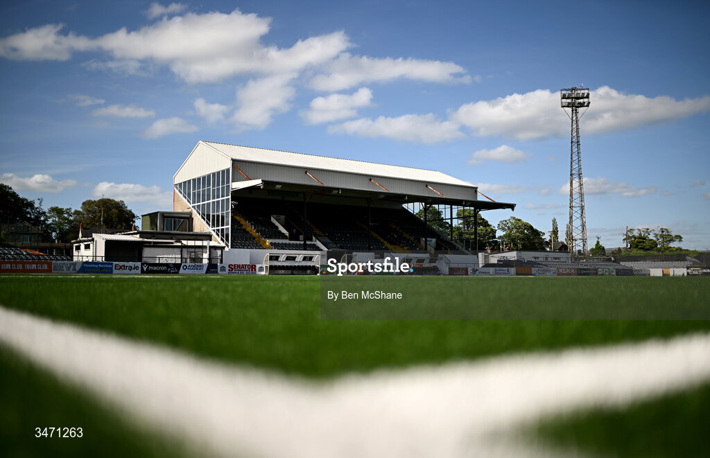 29 May 2026; A general view of Oriel Park before the SSE Airtricity Men’s Premier Division match between Dundalk and Derry City at Oriel Park in Dundalk, Louth. Photo by Ben McShane/Sportsfile