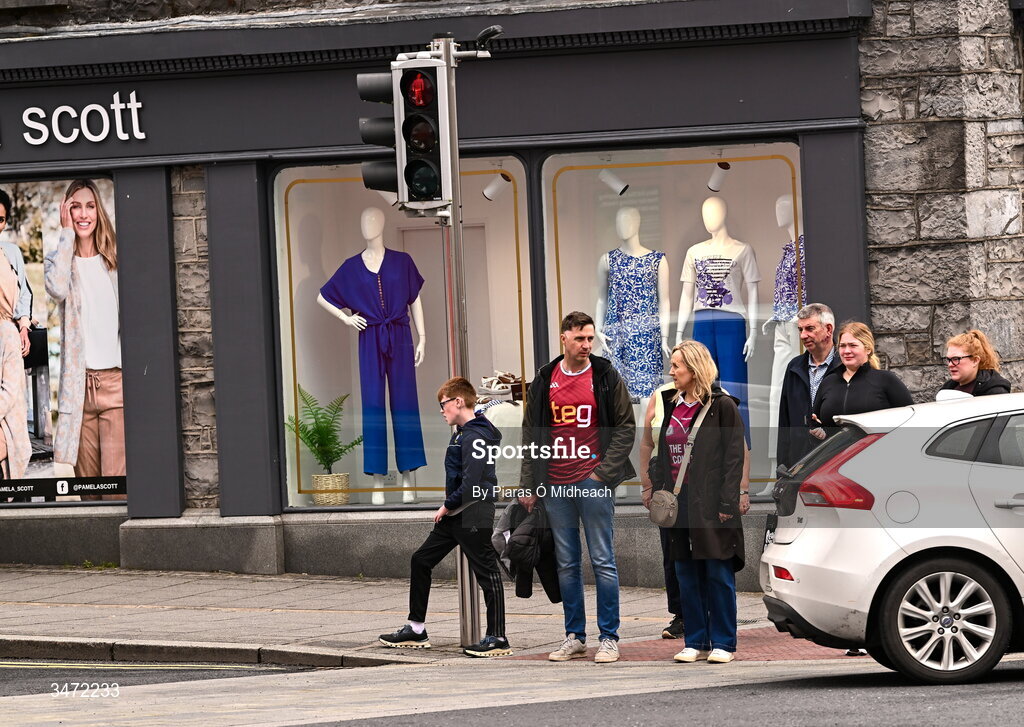 30 May 2026; Westmeath supporters in Mullingar before the GAA Football All-Ireland Senior Championship Round 1 match between Westmeath and Cavan at TEG Cusack Park in Mullingar, Westmeath. Photo by Piaras Ó Mídheach/Sportsfile