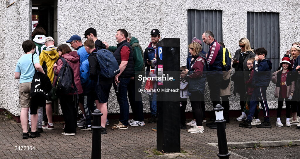 30 May 2026; Westmeath supporters wait for the gates to open before the GAA Football All-Ireland Senior Championship Round 1 match between Westmeath and Cavan at TEG Cusack Park in Mullingar, Westmeath. Photo by Piaras Ó Mídheach/Sportsfile