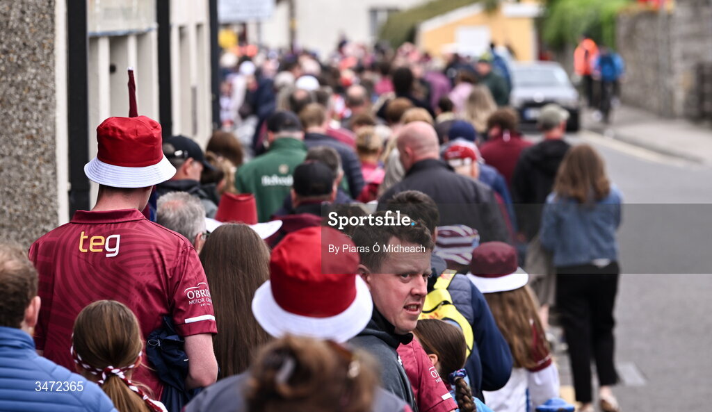 30 May 2026; Westmeath supporters wait for the gates to open before the GAA Football All-Ireland Senior Championship Round 1 match between Westmeath and Cavan at TEG Cusack Park in Mullingar, Westmeath. Photo by Piaras Ó Mídheach/Sportsfile