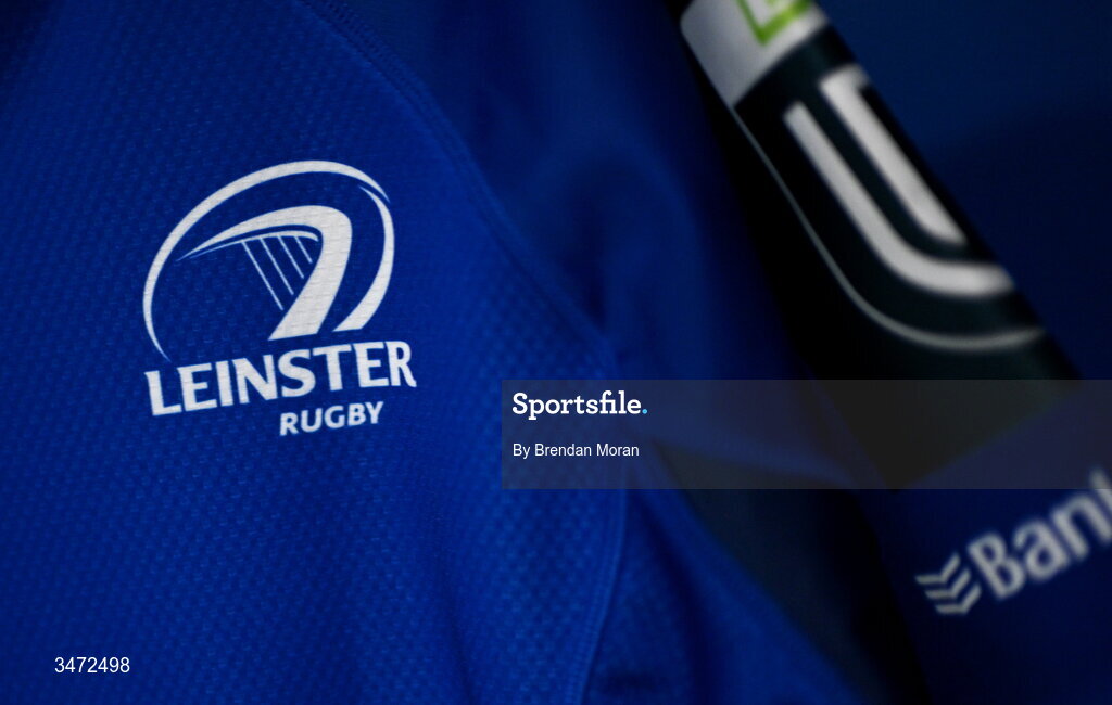 30 May 2026; The jersey of James Lowe in the Leinster dressingroom before the United Rugby Championship quarter-final match between Leinster and Lions at the Aviva Stadium in Dublin. Photo by Brendan Moran/Sportsfile