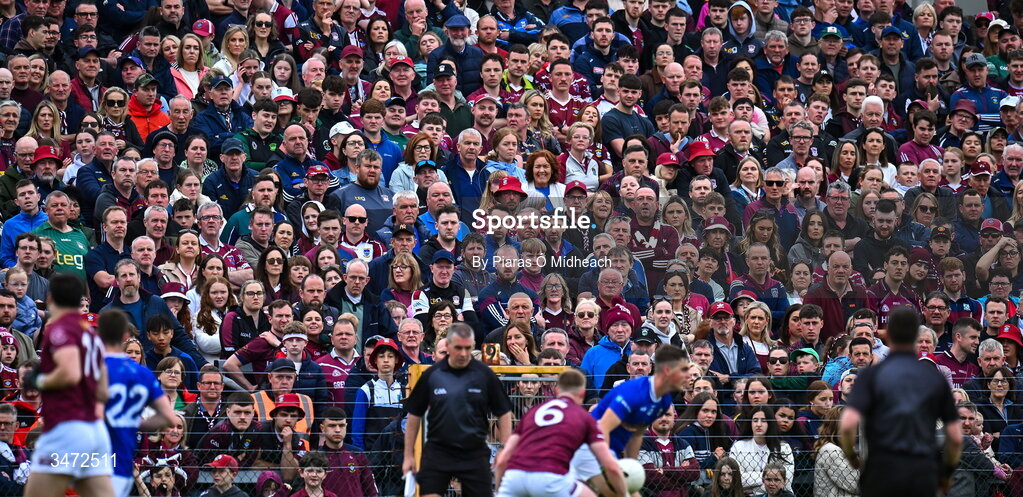 30 May 2026; Supporters during the GAA Football All-Ireland Senior Championship Round 1 match between Westmeath and Cavan at TEG Cusack Park in Mullingar, Westmeath. Photo by Piaras Ó Mídheach/Sportsfile