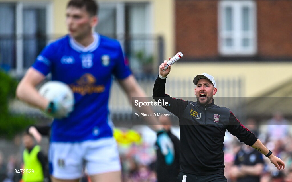 30 May 2026; Westmeath manager Mark McHugh during the GAA Football All-Ireland Senior Championship Round 1 match between Westmeath and Cavan at TEG Cusack Park in Mullingar, Westmeath. Photo by Piaras Ó Mídheach/Sportsfile