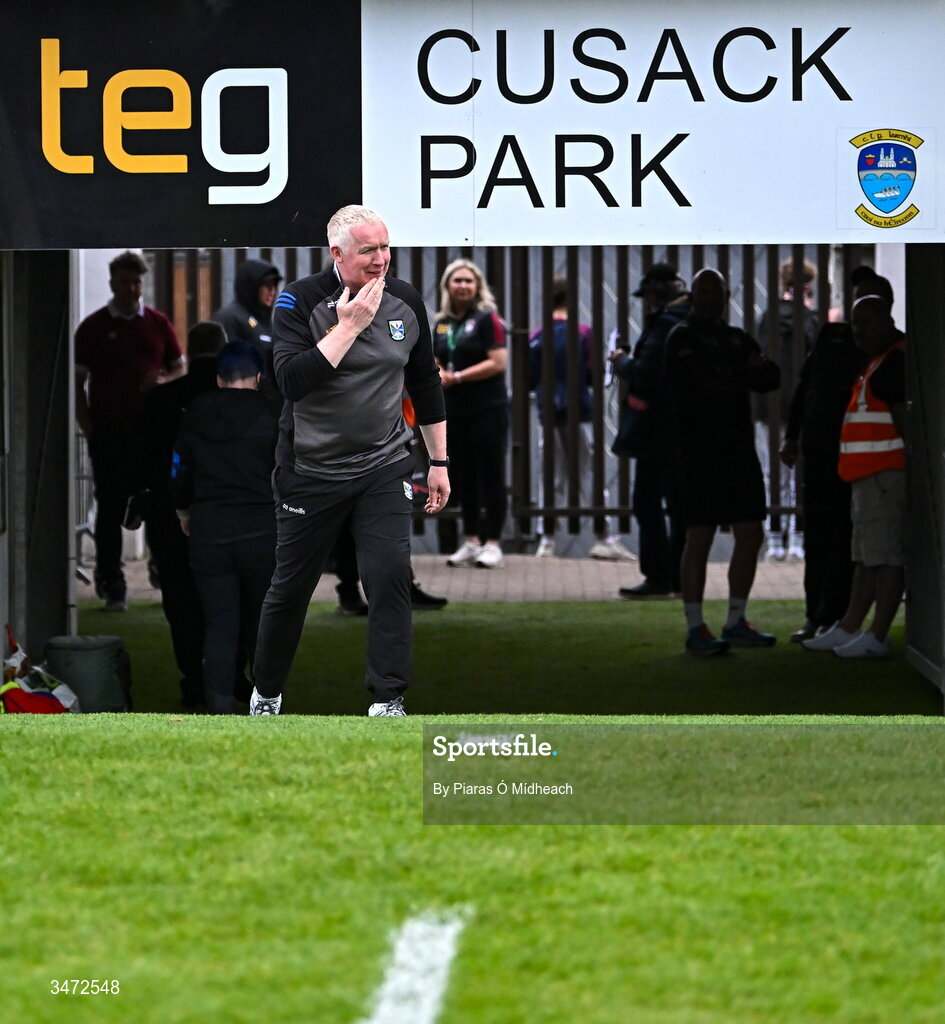 30 May 2026; Cavan manager Dermot McCabe before the GAA Football All-Ireland Senior Championship Round 1 match between Westmeath and Cavan at TEG Cusack Park in Mullingar, Westmeath. Photo by Piaras Ó Mídheach/Sportsfile