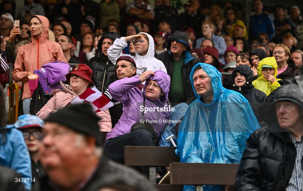 30 May 2026; Supporters during the GAA Football All-Ireland Senior Championship Round 1 match between Westmeath and Cavan at TEG Cusack Park in Mullingar, Westmeath. Photo by Piaras Ó Mídheach/Sportsfile