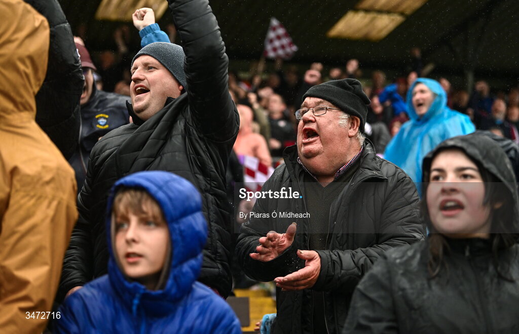 30 May 2026; Supporters during the GAA Football All-Ireland Senior Championship Round 1 match between Westmeath and Cavan at TEG Cusack Park in Mullingar, Westmeath. Photo by Piaras Ó Mídheach/Sportsfile