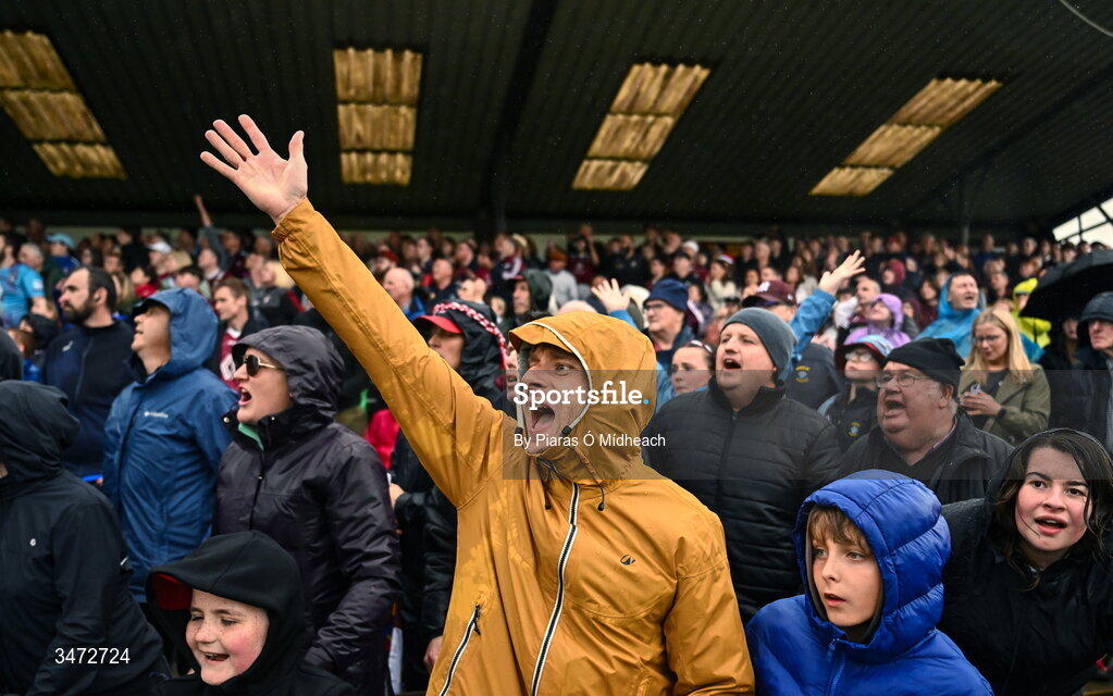 30 May 2026; Supporters during the GAA Football All-Ireland Senior Championship Round 1 match between Westmeath and Cavan at TEG Cusack Park in Mullingar, Westmeath. Photo by Piaras Ó Mídheach/Sportsfile