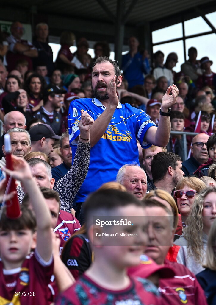30 May 2026; A Cavan supporter during the GAA Football All-Ireland Senior Championship Round 1 match between Westmeath and Cavan at TEG Cusack Park in Mullingar, Westmeath. Photo by Piaras Ó Mídheach/Sportsfile