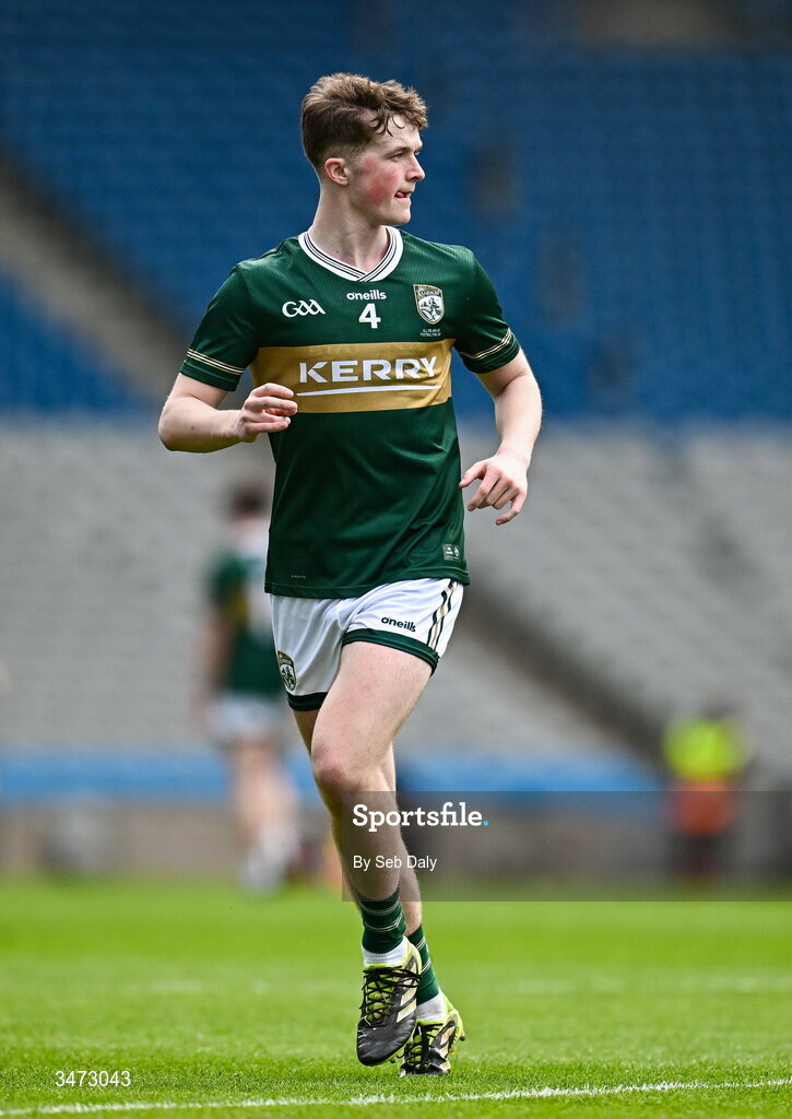 30 May 2026; Dara Stack of Kerry during the Dalata Hotels Group GAA Football All-Ireland U20 Championship final match between Kerry and Tyrone at Croke Park in Dublin. Photo by Seb Daly/Sportsfile