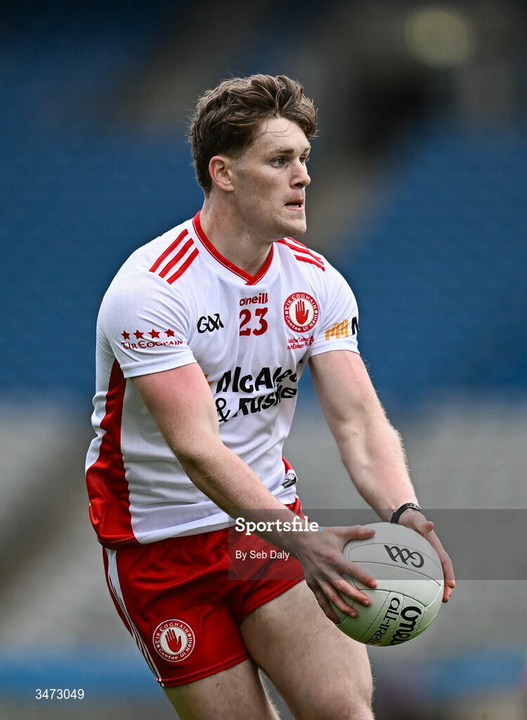 30 May 2026; Ruairí Mc Cullagh of Tyrone during the Dalata Hotels Group GAA Football All-Ireland U20 Championship final match between Kerry and Tyrone at Croke Park in Dublin. Photo by Seb Daly/Sportsfile
