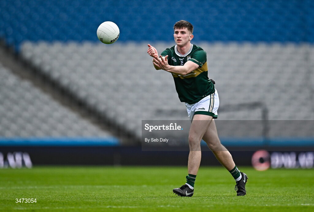 30 May 2026; Seán Ó Cuinn of Kerry during the Dalata Hotels Group GAA Football All-Ireland U20 Championship final match between Kerry and Tyrone at Croke Park in Dublin. Photo by Seb Daly/Sportsfile