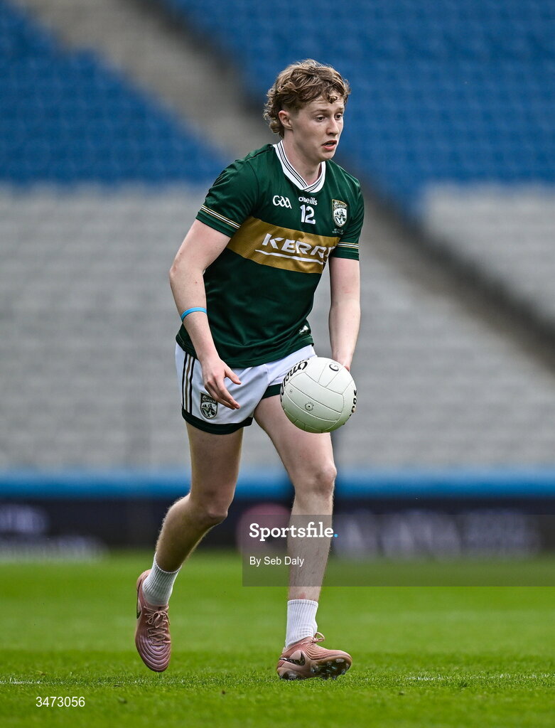 30 May 2026; Killian Dennehy of Kerry during the Dalata Hotels Group GAA Football All-Ireland U20 Championship final match between Kerry and Tyrone at Croke Park in Dublin. Photo by Seb Daly/Sportsfile