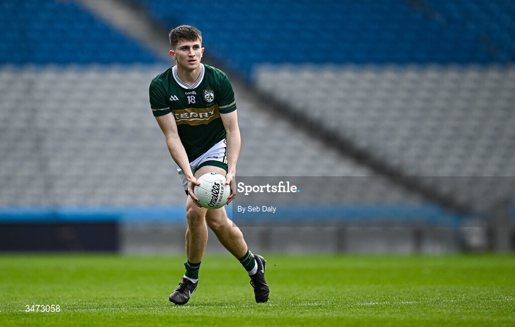 30 May 2026; Seán Ó Cuinn of Kerry during the Dalata Hotels Group GAA Football All-Ireland U20 Championship final match between Kerry and Tyrone at Croke Park in Dublin. Photo by Seb Daly/Sportsfile