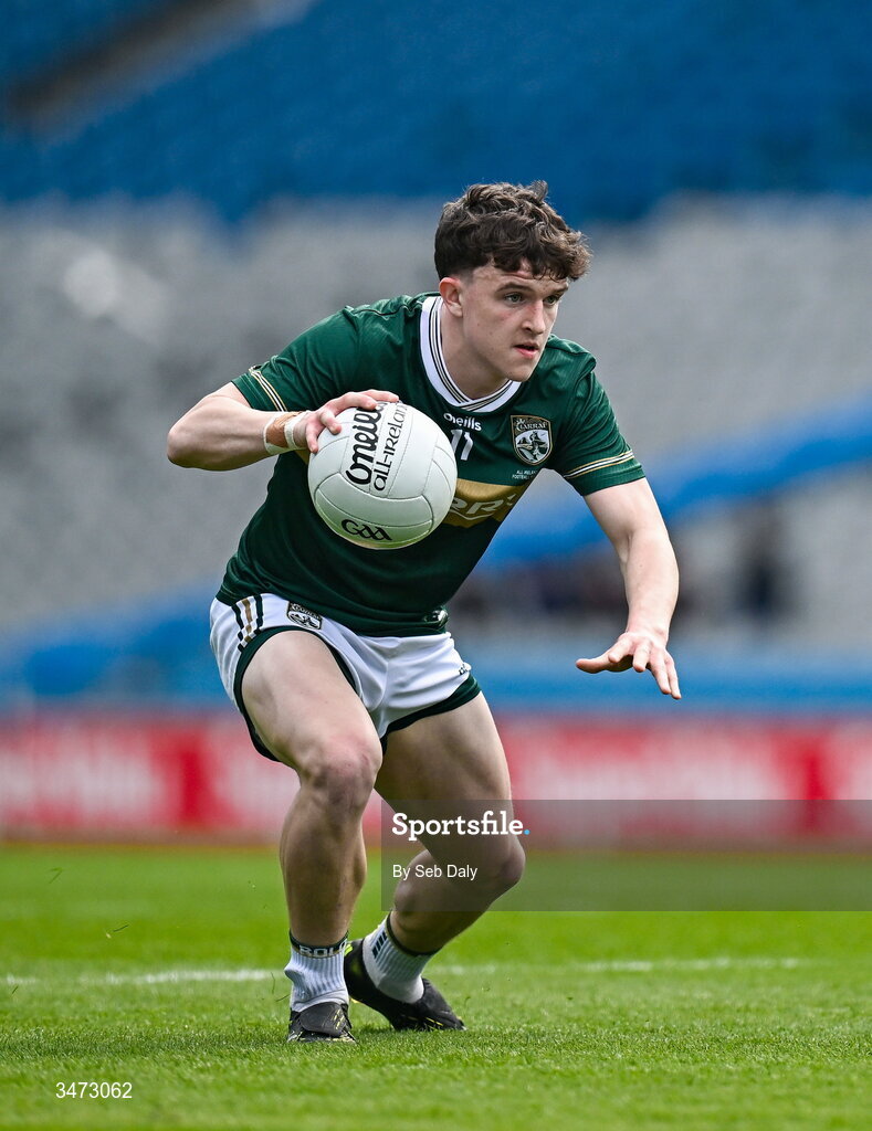 30 May 2026; Gearóid White of Kerry during the Dalata Hotels Group GAA Football All-Ireland U20 Championship final match between Kerry and Tyrone at Croke Park in Dublin. Photo by Seb Daly/Sportsfile