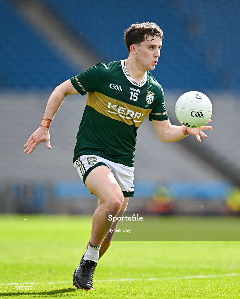 30 May 2026; Paddy Lane of Kerry during the Dalata Hotels Group GAA Football All-Ireland U20 Championship final match between Kerry and Tyrone at Croke Park in Dublin. Photo by Seb Daly/Sportsfile