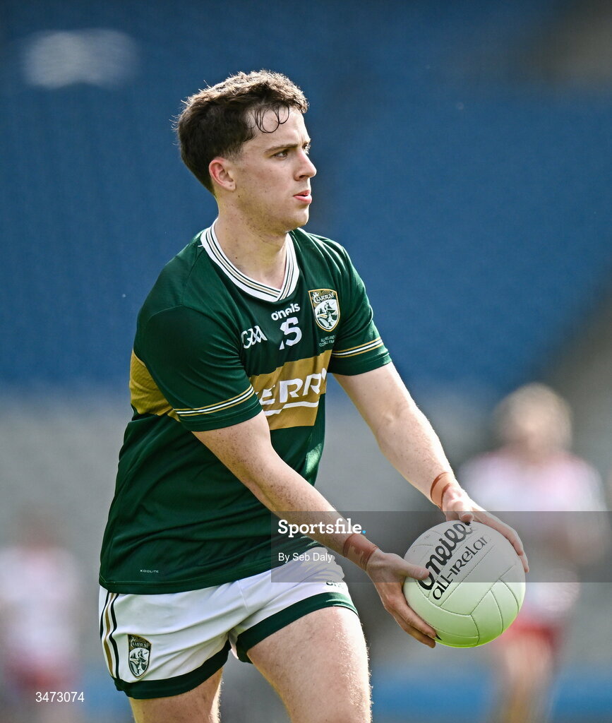 30 May 2026; Paddy Lane of Kerry during the Dalata Hotels Group GAA Football All-Ireland U20 Championship final match between Kerry and Tyrone at Croke Park in Dublin. Photo by Seb Daly/Sportsfile