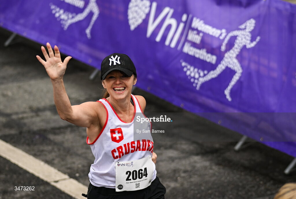 31 May 2026; Participants during the 2026 Vhi Women’s Mini Marathon. Almost 30,000 women from all over the country took to the streets of Dublin to run, walk and jog the 10km route, raising much needed funds for hundreds of charities around the country. www.vhiwomensminimarathon.ie. Photo by Sam Barnes/Sportsfile