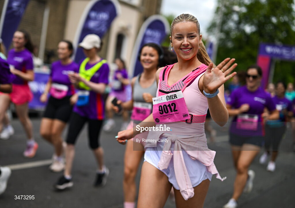 31 May 2026; Participants during the 2026 Vhi Women’s Mini Marathon. Almost 30,000 women from all over the country took to the streets of Dublin to run, walk and jog the 10km route, raising much needed funds for hundreds of charities around the country. www.vhiwomensminimarathon.ie. Photo by Ramsey Cardy/Sportsfile