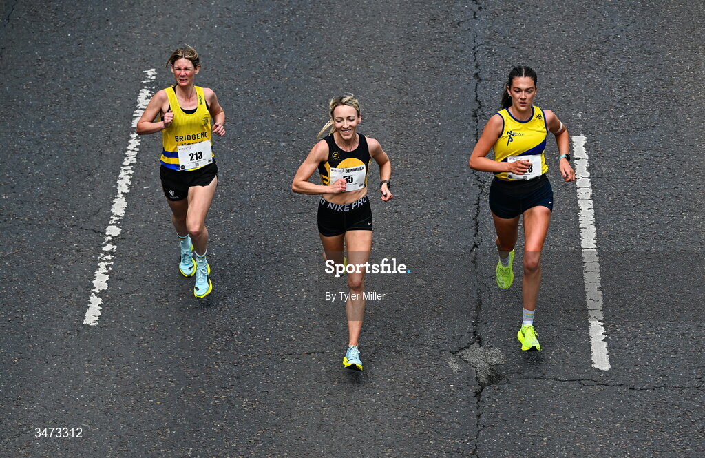 31 May 2026; Participants during the 2026 Vhi Women’s Mini Marathon. Almost 30,000 women from all over the country took to the streets of Dublin to run, walk and jog the 10km route, raising much needed funds for hundreds of charities around the country. www.vhiwomensminimarathon.ie. Photo by Tyler Miller/Sportsfile