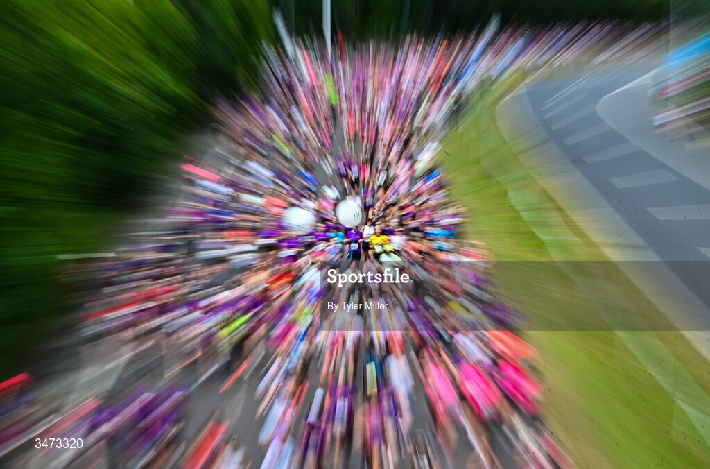 31 May 2026; Participants during the 2026 Vhi Women’s Mini Marathon. Almost 30,000 women from all over the country took to the streets of Dublin to run, walk and jog the 10km route, raising much needed funds for hundreds of charities around the country. www.vhiwomensminimarathon.ie. Photo by Tyler Miller/Sportsfile
