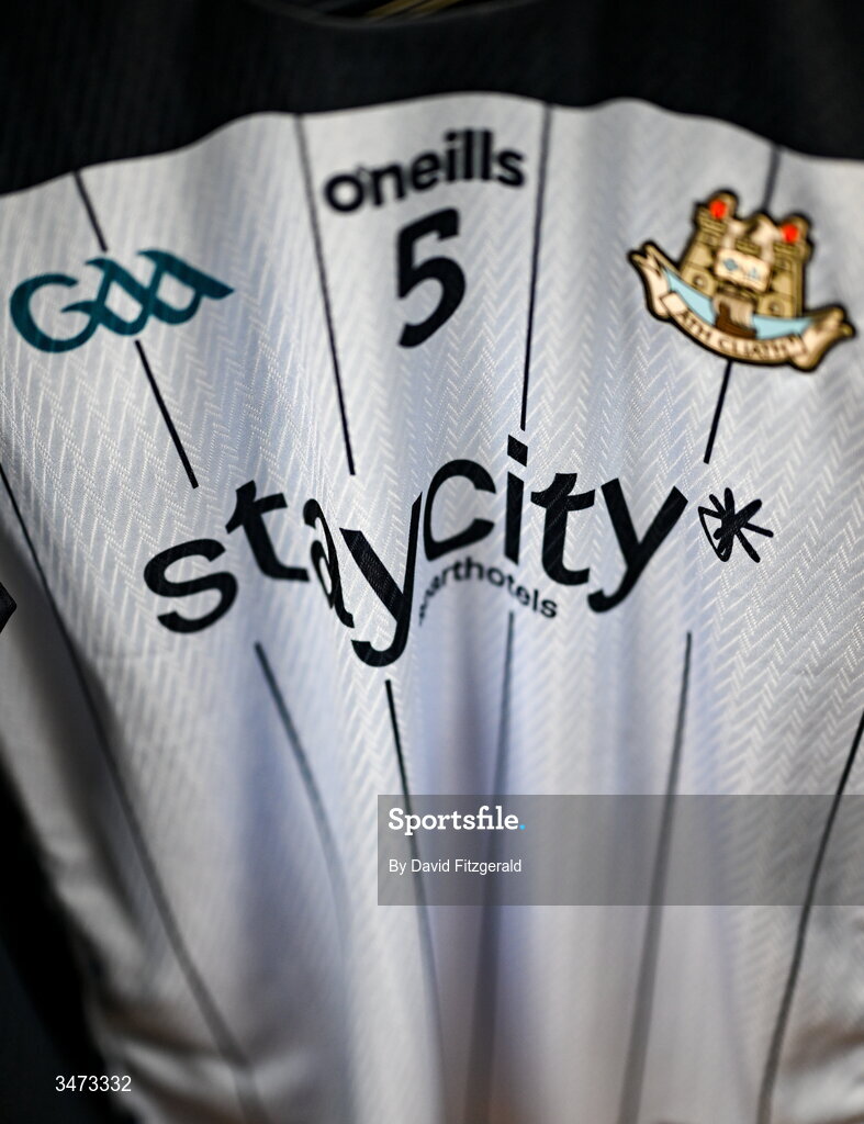 31 May 2026; The jersey of Seán MacMahon of Dublin hangs in the dressing room before the GAA Football All-Ireland Senior Championship Round 1 match between Dublin and Louth at Croke Park in Dublin. Photo by David Fitzgerald/Sportsfile