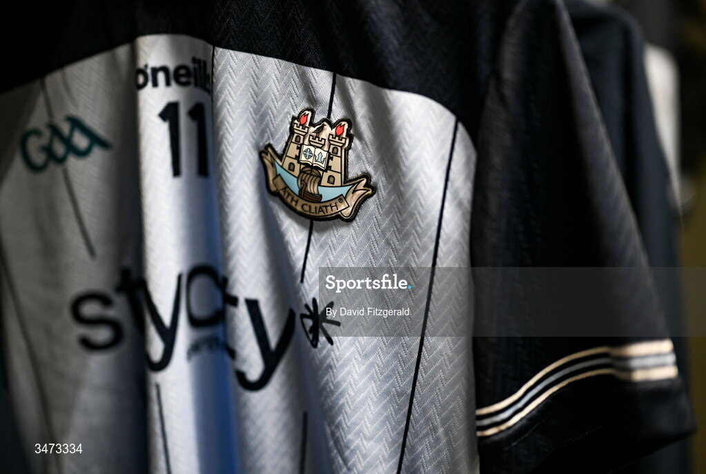 31 May 2026; The jersey of Con O'Callaghan of Dublin hangs in the dressing room before the GAA Football All-Ireland Senior Championship Round 1 match between Dublin and Louth at Croke Park in Dublin. Photo by David Fitzgerald/Sportsfile