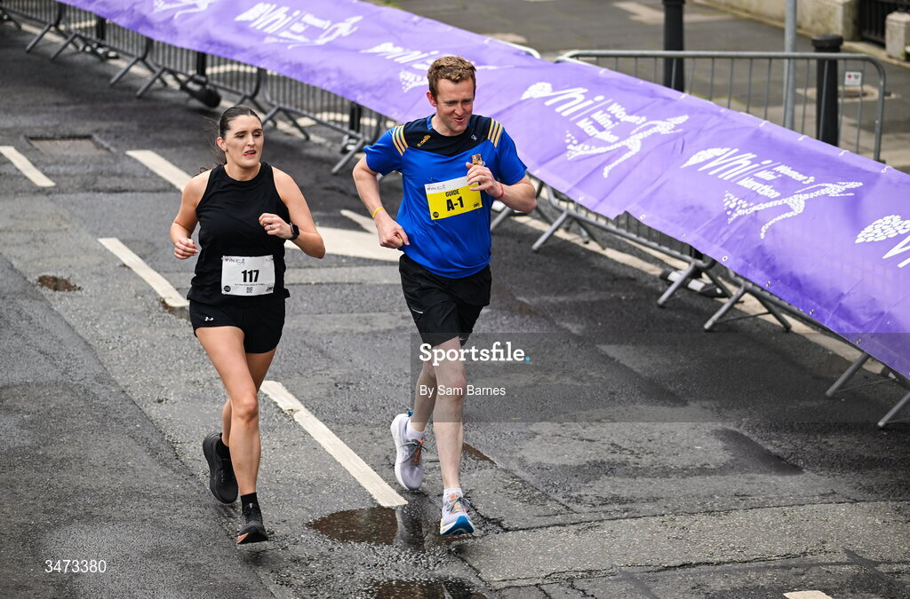 31 May 2026; Louise Murphy during the 2026 Vhi Women’s Mini Marathon. Almost 30,000 women from all over the country took to the streets of Dublin to run, walk and jog the 10km route, raising much needed funds for hundreds of charities around the country. www.vhiwomensminimarathon.ie. Photo by Sam Barnes/Sportsfile