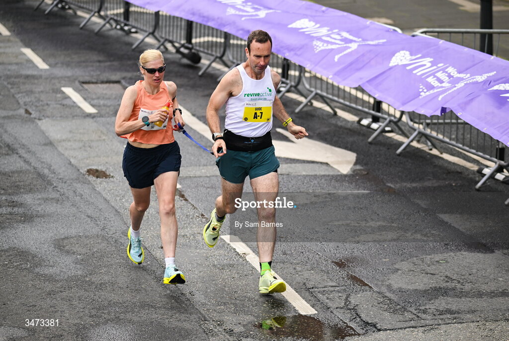 31 May 2026; Sinead Kane of Le Cheile AC during the 2026 Vhi Women’s Mini Marathon. Almost 30,000 women from all over the country took to the streets of Dublin to run, walk and jog the 10km route, raising much needed funds for hundreds of charities around the country. www.vhiwomensminimarathon.ie. Photo by Sam Barnes/Sportsfile