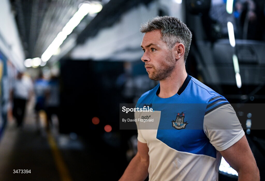 31 May 2026; Dublin acting manager Dean Rock arrives before the GAA Football All-Ireland Senior Championship Round 1 match between Dublin and Louth at Croke Park in Dublin. Photo by David Fitzgerald/Sportsfile