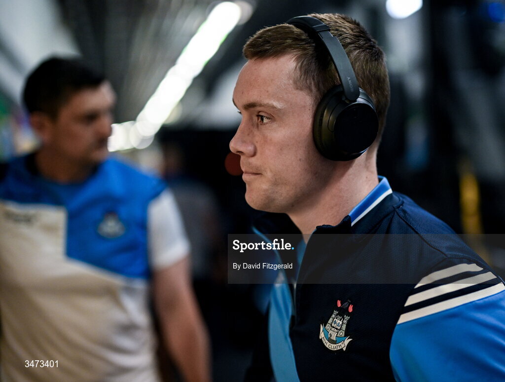 31 May 2026; Con O'Callaghan of Dublin arrives before the GAA Football All-Ireland Senior Championship Round 1 match between Dublin and Louth at Croke Park in Dublin. Photo by David Fitzgerald/Sportsfile
