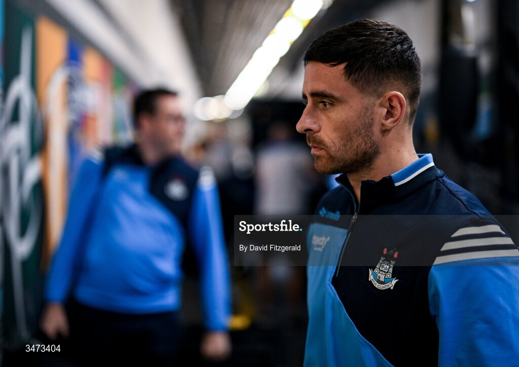 31 May 2026; Niall Scully of Dublin arrives before the GAA Football All-Ireland Senior Championship Round 1 match between Dublin and Louth at Croke Park in Dublin. Photo by David Fitzgerald/Sportsfile