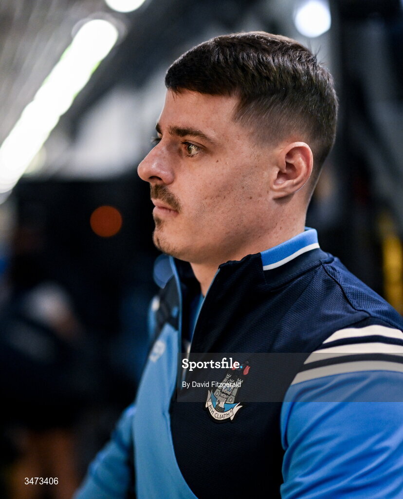 31 May 2026; Brian Howard of Dublin arrives before the GAA Football All-Ireland Senior Championship Round 1 match between Dublin and Louth at Croke Park in Dublin. Photo by David Fitzgerald/Sportsfile