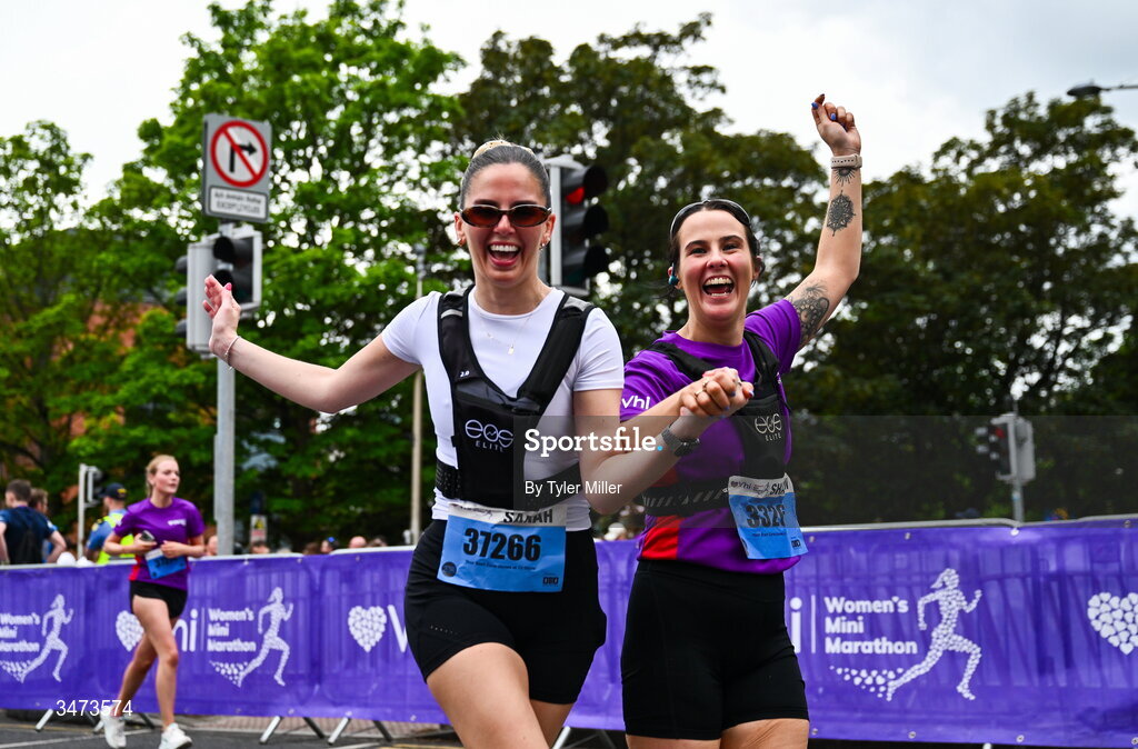 31 May 2026; Participants during the 2026 Vhi Women’s Mini Marathon. Almost 30,000 women from all over the country took to the streets of Dublin to run, walk and jog the 10km route, raising much needed funds for hundreds of charities around the country. www.vhiwomensminimarathon.ie. Photo by Tyler Miller/Sportsfile