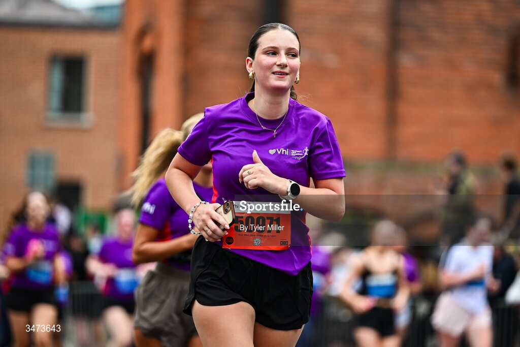 31 May 2026; Participants during the 2026 Vhi Women’s Mini Marathon. Almost 30,000 women from all over the country took to the streets of Dublin to run, walk and jog the 10km route, raising much needed funds for hundreds of charities around the country. www.vhiwomensminimarathon.ie. Photo by Tyler Miller/Sportsfile
