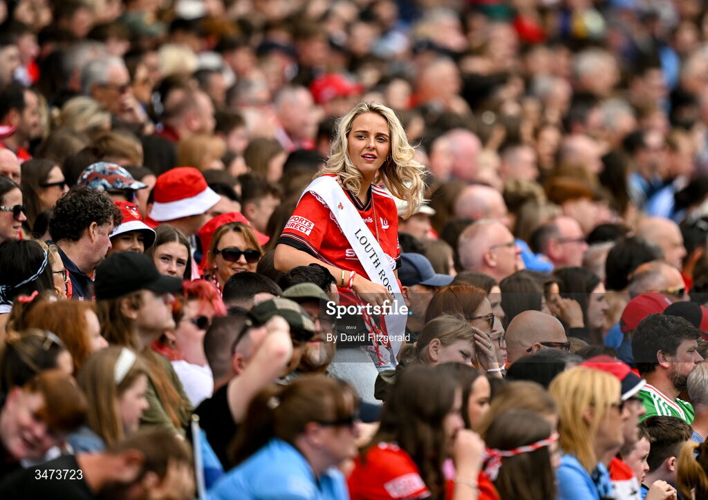 31 May 2026; Louth Rose Chloe Moran during the GAA Football All-Ireland Senior Championship Round 1 match between Dublin and Louth at Croke Park in Dublin. Photo by David Fitzgerald/Sportsfile