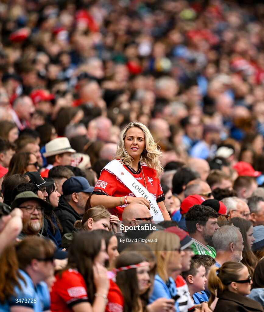 31 May 2026; Louth Rose Chloe Moran during the GAA Football All-Ireland Senior Championship Round 1 match between Dublin and Louth at Croke Park in Dublin. Photo by David Fitzgerald/Sportsfile