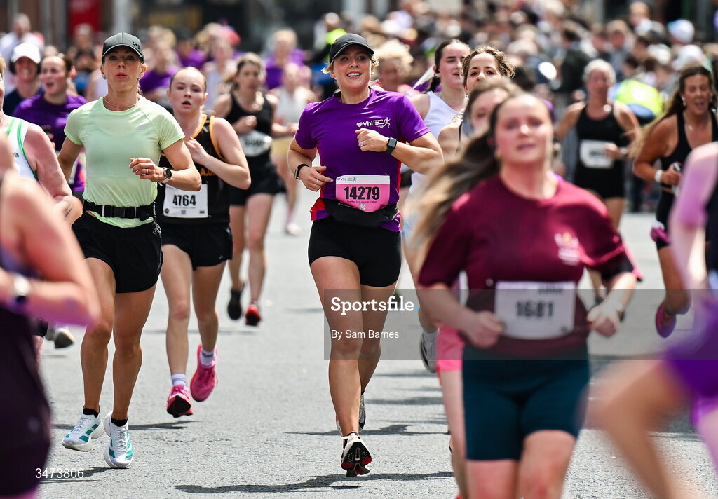 31 May 2026; VHI ambassador Aimee Connolly during the 2026 Vhi Women’s Mini Marathon. Almost 30,000 women from all over the country took to the streets of Dublin to run, walk and jog the 10km route, raising much needed funds for hundreds of charities around the country. www.vhiwomensminimarathon.ie. Photo by Sam Barnes/Sportsfile