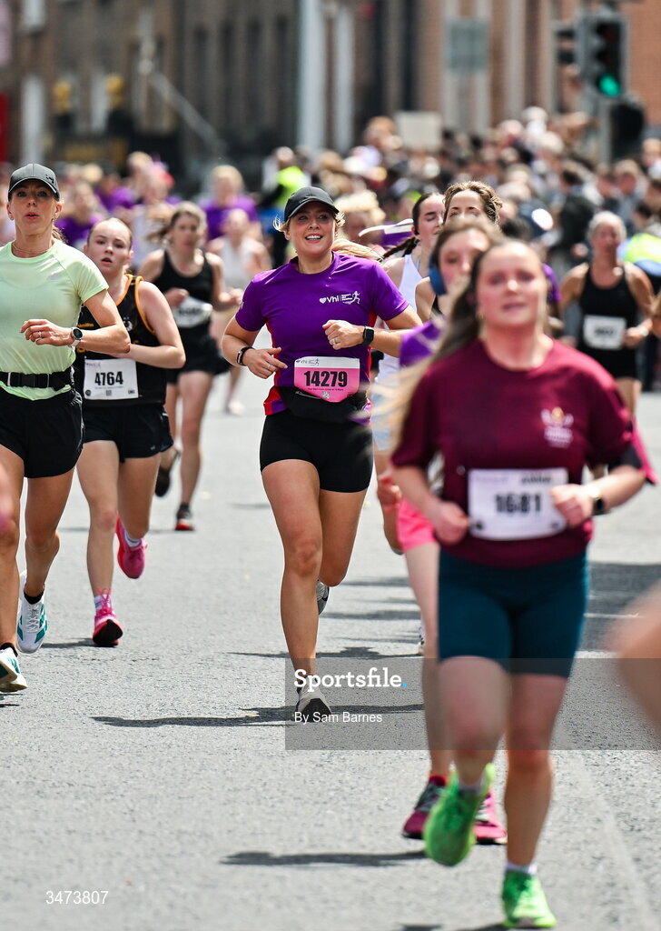 31 May 2026; VHI ambassador Aimee Connolly during the 2026 Vhi Women’s Mini Marathon. Almost 30,000 women from all over the country took to the streets of Dublin to run, walk and jog the 10km route, raising much needed funds for hundreds of charities around the country. www.vhiwomensminimarathon.ie. Photo by Sam Barnes/Sportsfile