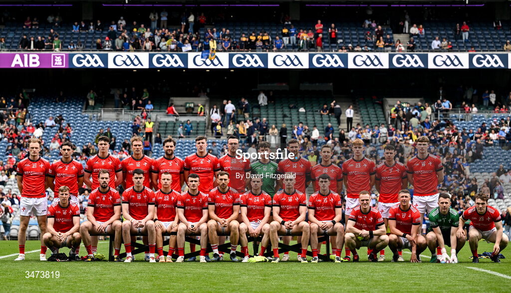 31 May 2026; The Louth team photo before the GAA Football All-Ireland Senior Championship Round 1 match between Dublin and Louth at Croke Park in Dublin. Photo by David Fitzgerald/Sportsfile