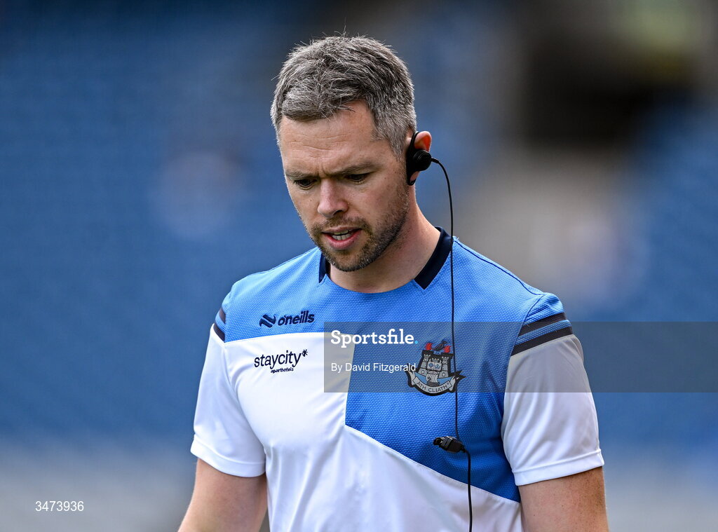 31 May 2026; Dublin acting manager Dean Rock during the GAA Football All-Ireland Senior Championship Round 1 match between Dublin and Louth at Croke Park in Dublin. Photo by David Fitzgerald/Sportsfile