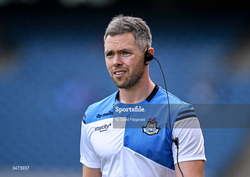 31 May 2026; Dublin acting manager Dean Rock during the GAA Football All-Ireland Senior Championship Round 1 match between Dublin and Louth at Croke Park in Dublin. Photo by David Fitzgerald/Sportsfile
