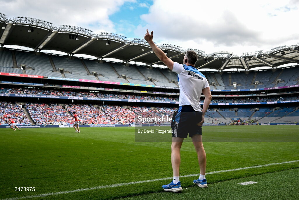 31 May 2026; Dublin acting manager Dean Rock during the GAA Football All-Ireland Senior Championship Round 1 match between Dublin and Louth at Croke Park in Dublin. Photo by David Fitzgerald/Sportsfile
