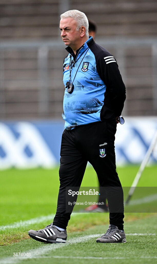 31 May 2026; Monaghan manager Gabriel Bannigan during the GAA Football All-Ireland Senior Championship Round 1 match between Monaghan and Mayo at St Tiernach's Park in Clones, Monaghan. Photo by Piaras Ó Mídheach/Sportsfile