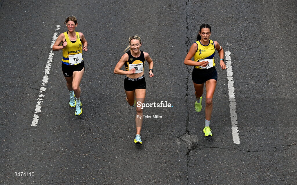 31 May 2026; Participants during the 2026 Vhi Women’s Mini Marathon. Almost 30,000 women from all over the country took to the streets of Dublin to run, walk and jog the 10km route, raising much needed funds for hundreds of charities around the country. www.vhiwomensminimarathon.ie. Photo by Tyler Miller/Sportsfile