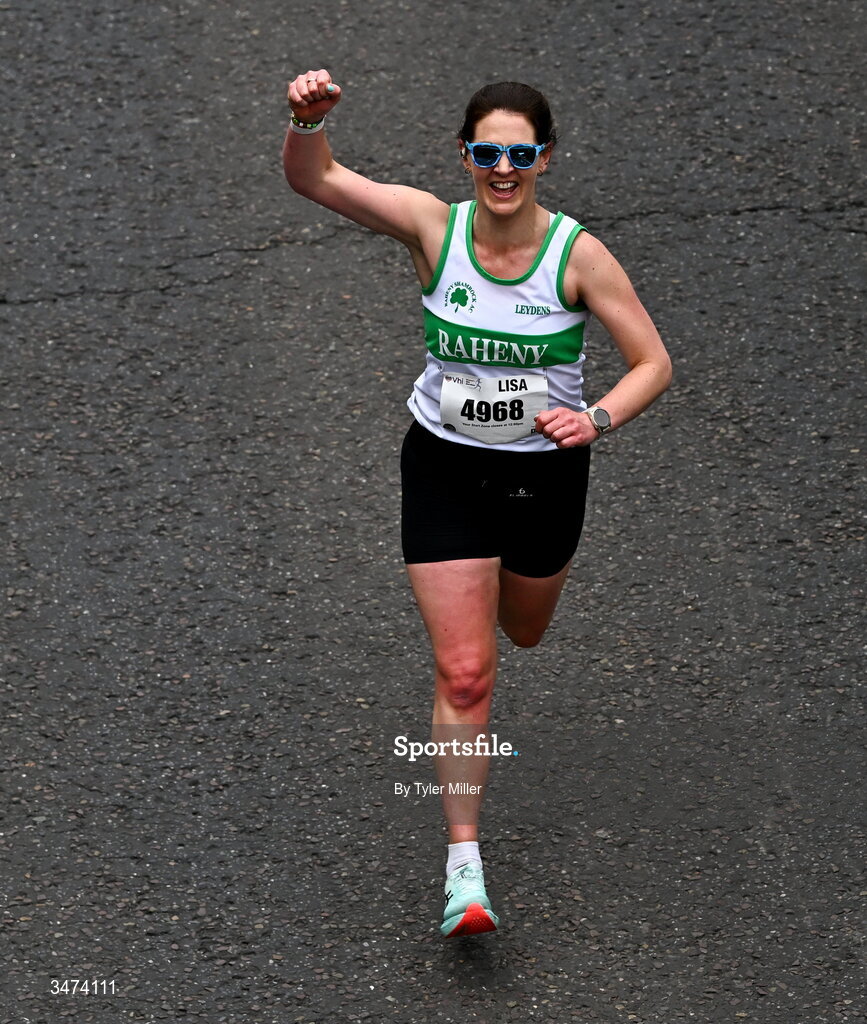 31 May 2026; Participants during the 2026 Vhi Women’s Mini Marathon. Almost 30,000 women from all over the country took to the streets of Dublin to run, walk and jog the 10km route, raising much needed funds for hundreds of charities around the country. www.vhiwomensminimarathon.ie. Photo by Tyler Miller/Sportsfile