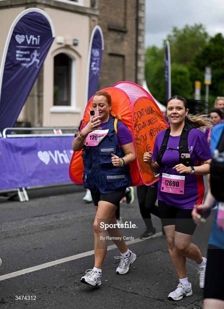 31 May 2026; Participants during the 2026 Vhi Women’s Mini Marathon. Almost 30,000 women from all over the country took to the streets of Dublin to run, walk and jog the 10km route, raising much needed funds for hundreds of charities around the country. www.vhiwomensminimarathon.ie. Photo by Ramsey Cardy/Sportsfile