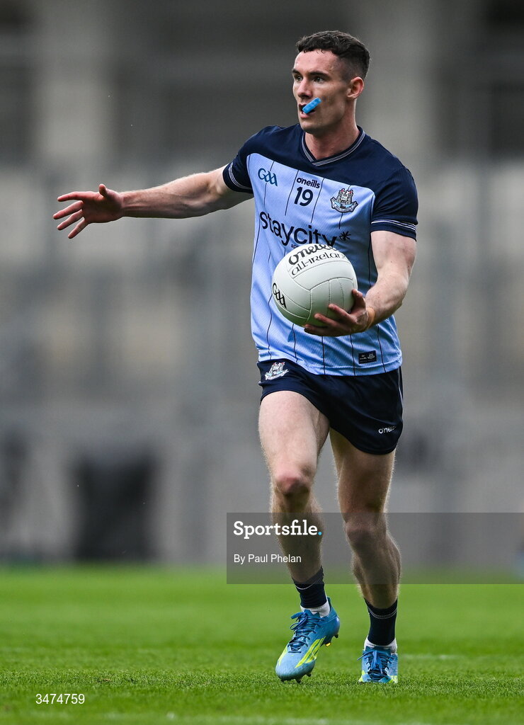 31 May 2026; Lee Gannon of Dublin during the GAA Football All-Ireland Senior Championship Round 1 match between Dublin and Louth at Croke Park in Dublin. Photo by Paul Phelan/Sportsfile